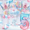 Butterfly Balloons for 5th Birthday Decorations Girl, Butterfly Foil Balloon for Butterfly Theme Birthday Party Decorations Supplies