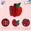 Back to School Hair Clips Red Hair Clips for Women Back to School Teacher Student Hair Accessories Gifts Cute Hair Clips Medium Strong Hold for Thick Thin Hair 1PCS