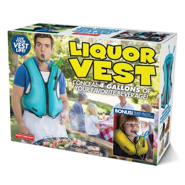 Prank Pack, Liquor Vest Prank Gift Box, Wrap Your Real Present in a Funny Authentic Prank-O Gag Present Box | Novelty Gifting Box for Pranksters