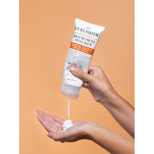 CURLSMITH - Hold Me Softly Style Balm - Vegan Soft Hold Styling Cream for Wavy and Curly Hair, Natural Look (2oz)