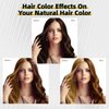 Dark Brown Hair Dye Shampoo, Hair Color Shampoo 3 in 1, Semi-Permanent Gray Hair Coverage for Woman & Man, Mild Formula, Lasts 30 Days(16.90 oz)
