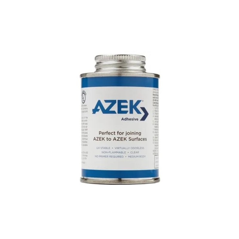 Azek PVC Cement, 16 Fl Oz, Clear, Liquid, AZEK Bonding Adhesive ...