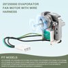 297250000 297309000 Refrigerator Evaporator Fan Motor Compatible with Cro-sley Frigid-aire Elec-trolux Ken-More Refrigerator Replaces 216914200 216934100 297309000 5304442624 7297250000 7216934100