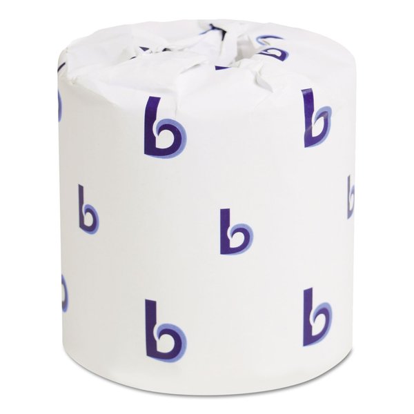 Boardwalk Two-Ply Toilet Tissue, White, 500 Sheets/Roll, 96/Carton