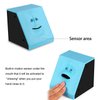 HSTYAIG Face Coin Bank Money Eating Coin Bank Battery Powered Monkey Saving Box (Blue)