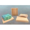 2 Pack Elevation Alder Natural Wood Soap Dish, 100% Handcrafted in the USA, Makes Soap Last 2X Longer, Soap Bar Holder for Kitchen or Bathroom