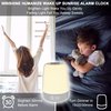 winshine Touch Wake Up Night Light with Sunrise Simulation Alarm Clock, 3 Ways Dimmable Warm White Bedside Lamp for Kid Bedrooms RGB Ambient Table Nightstand Light,Sleep Aid Snooze Timer Mode