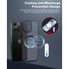 Aothey Metal Sticker with Cooling Design, Ring Adapter for Wireless Charging/Phone Case, Ultra-Thin (0.4mm) for Magnetic Accessories, 4 Pack (Black)