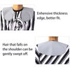 Wokyo Silicone Hair Cutting Collar, Non-slip Hair Cutting Mat Haircut Cape Catcher Neck Wrap Guard Neck Fitting Accessories Professional Hair Salon Stylist Supplies (Black short)