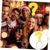 Parliky 2pcs Question Mark Headband Hair Makeup Headbands Turban Headband Fashion Headbands Party Cosplay Headwear Funny Headdress Party Headpiece Hair Hoops Funny Hair with Question Mark