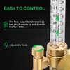 VIVOSUN Argon/CO2 Regulator, Mig Tig Flow Meter Gas Regulator, Emitter System with 50 PSI Fixed, Max. 4000PSI, CGA580 Inlet Pressure, Precise Brass Gas Regulator Gauge Welding Weld