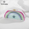 TOVABA Hair Claw Clips for Women Rainbow Shape Hair Clips Cute Medium Hair Clips Trendy Hair Claw Clips Hair Accessories for Women Strong Hold Jaw Hair Clip for Thick Thin Hair