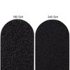 25pcs - PANA Mini Double-Sided Emery Nail File for Manicure, Pedicure, Natural, and Acrylic Nails - Black (Grit 180/240)