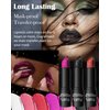 White Diamond Glitter Matte Lipstick, Gothic Shiny Lip Gloss, Sparkling High Pigment Longlasting Waterproof Smudgeproof Non-Stick Lipstick, Shimmer Lip Blam for Stage,Cosplay, Party Makeup-01
