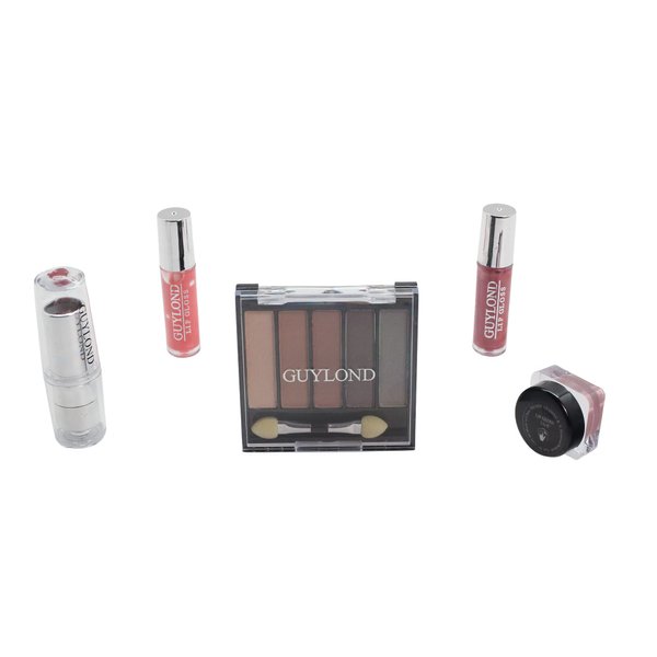ETA Cosmetics 5 PIECE MAKEUP KIT No. 2266 (Eyeshadow Kit, Classic Red Lipstick and 3 Lip Glosses)