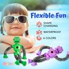 Telescopic Suction Cup Robot Toys 12-Pack Shape Changing Educational Fidget Toys with Remote Control Sensory Toys ADHD Autistic Stimulating Creative Learning Pop Tubes - Robot Party Favors