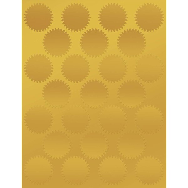 Great Papers! Starburst Gold Foil Certificate Seal, 1.75", 100 Count (949351)