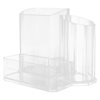 Storage Bins Nail Drill Machine Bits Storage Box Makeup Brush Holder Transparent Nail Drill Grinding Bit Organizer Plastic Nail Drill Tool Displayer Holder Case Tools