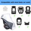 VisionKids Car Seat Sun Shade Cover |Baby Car Seat Sun Shade Cover car seat cooler|Infant Car Seats Heat Protector | Keeps Your Toddler Baby Seat at a Cool Temperature| Baby Travel Accessories Grey