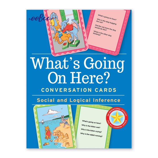 eeBoo: What's Going on Here? Conversation Flashcards, Develops Empathy Through Friendly Illustrations of Social Situations, Develop Social and Emotional Intelligence, for Ages 3 and up