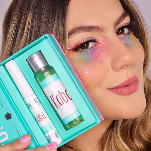 Kaba Eyelash Growth Serum for Longer & Thicker Eyelashes Dermatologist Tested, Includes Makeup Remover Oil - Improved Formula