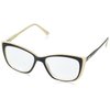 Sofia Vergara x Foster Grant Women's Gloria Reading Glasses Square, Black, 51 mm + 1