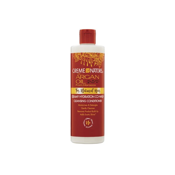 Creme of Nature, Argan Oil Hair Conditioner, Creamy Hydration Co-Wash Cleansing Conditioner, 12 Fl Oz