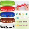 Kigeli 100 Pieces Cowboy Silicone Bracelets Wristbands for Kid Western Party Bracelets for Children Cowboy Cowgirl Party Favors