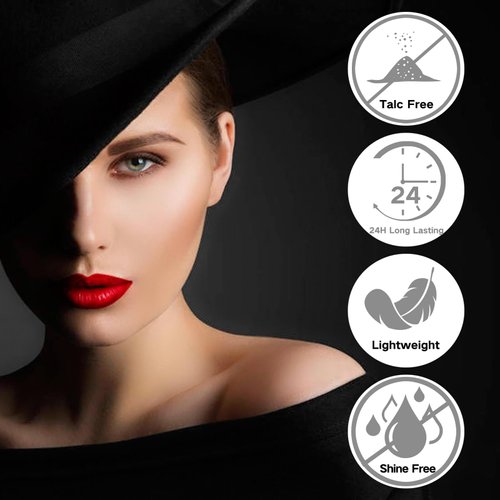 MEICOLY Setting Powder with Sifter,Long Lasting Loose Face Powder,Translucent Powder Colorset Powder,Matte Finishing White Face Paint Setting Powder for Halloween SFX Cosplay Makeup,Oil Control