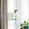 Rhinestones Hummingbird with Crystal Sun Catcher, Glass Window Hanging Ornament,Crystal Prism Suncatcher Outdoor Indoor Home Garden Party Decoration