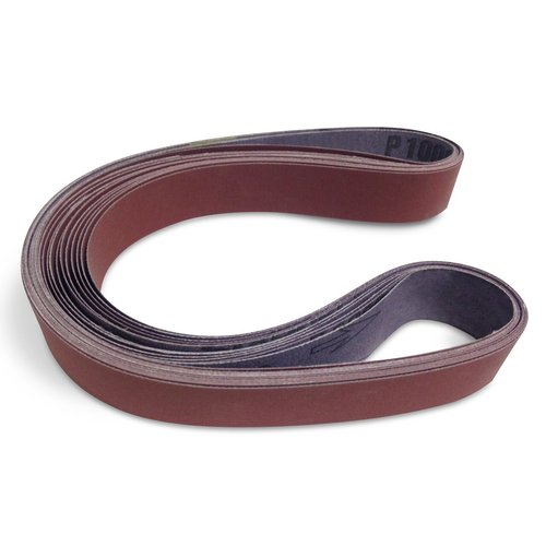 Red Label Abrasives 1 X 42 Inch 1000 Grit Flexible Aluminum Oxide Ultra Fine Sanding Belts, 12 Pack