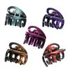 5 Pcs Small Hair Claw Clips 1.4 Inch Non Slip Hair Strong Catch Plastic Barrettes 5 Color Jaw Hair Clamps Clip Up and Ponytail Hold Fashion Styling Accessories for Girls Women