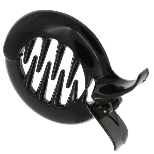 Camila Paris CP3294 French Hair Clip for Women, Girls Round Fish Hair Claw Clips Ponytail Holder Fashion Durable and Styling Hair Accessories for Women, Strong Hold No Slip Grip, Made in France