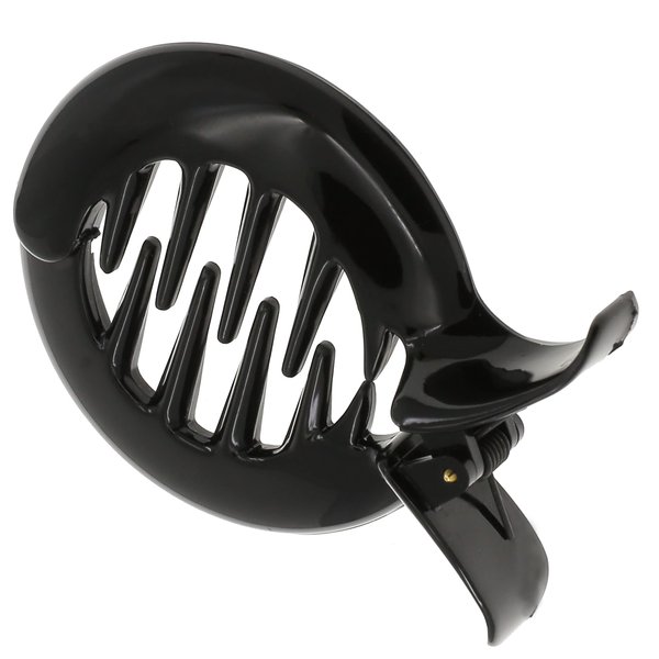 Camila Paris CP3294 French Hair Clip for Women, Girls Round Fish Hair Claw Clips Ponytail Holder Fashion Durable and Styling Hair Accessories for Women, Strong Hold No Slip Grip, Made in France