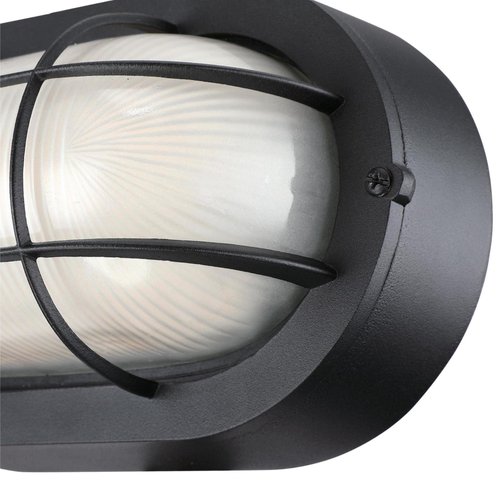 Westinghouse Lighting 6113700 Traditional One-Light Dimmable LED Outdoor Wall Light, Textured Black Finish, White Glass