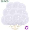 30PCS White Snowflake Balloons for Christmas Theme Party Suppliesand Winter Wedding Decorations/Winter Wonderland Party/Baby Shower Birthday Festival Party Supplies