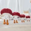 Bestsea Mushroom Plush Cute Mushroom Plushie Stuffed Animals Pillows Home Decor Kids Gift Red Mushroom Pillows Plush 10.2 Inches