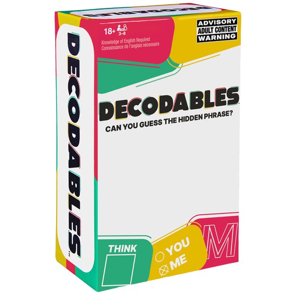 Spin Master Games, Decodables - A Hysterical Adult Party Game, Card Game for Bachelorette Parties, College, Birthday, for Ages 18+