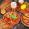 durony 96 Pieces Basketball Party Supplies Birthday Party Tableware Including Paper Plates, Cups, Napkins for Basketball Birthday Party, Serves 24 Guests
