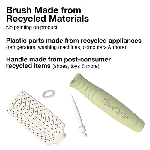 Olivia Garden NewCycle Vented scalp-hugging Hair Brush with ionic bristles and made from 100% recycled material (except bristles)