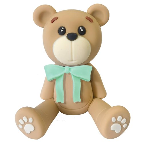 3D Bear Cake Toppers Brown Bear Cake Decorations for Boy Girl Baby Shower Birthday Party Supplies