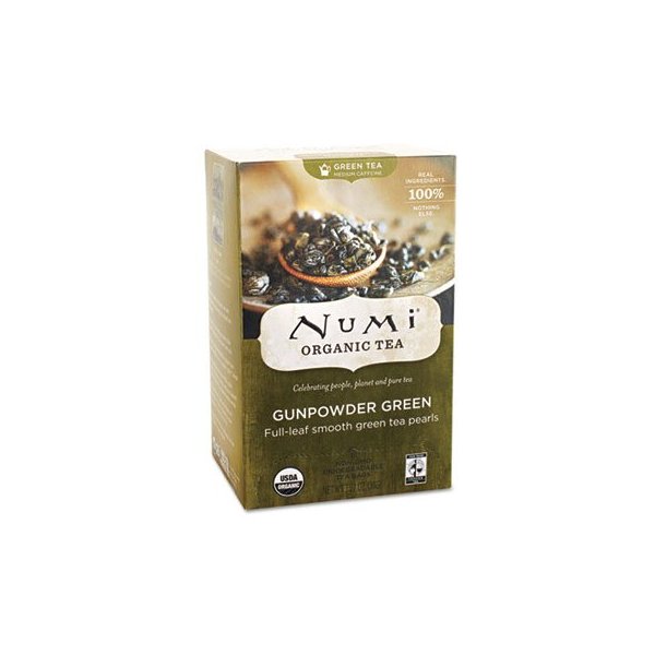 Organic Teas and Teasans, 1.27oz, Gunpowder Green, 18/Box