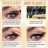 Eyelash Extension Kit 80D DIY Lash Extension Kit with Lash Bond and Seal and Lash Applicator 288Pcs Fluffy Mink Lashes Lash Clusters D Curl False Eyelashes DIY Lash Kit for Lash Extension Beginners