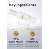 MISSHA Cell Renew Snail Mucin Vitamin C Essence Serum 3.38 Fl oz - Hydrating Korean Skincare for Glass Skin, Snail Mucin Serum for Improved Skin Texture & Complexion