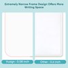 VUSIGN Small Dry Erase White Board, 8.5 x 11 Inches Mini Whiteboard, Magnetic Board for Wall, Fridge, Locker, Kids, Students, Pink