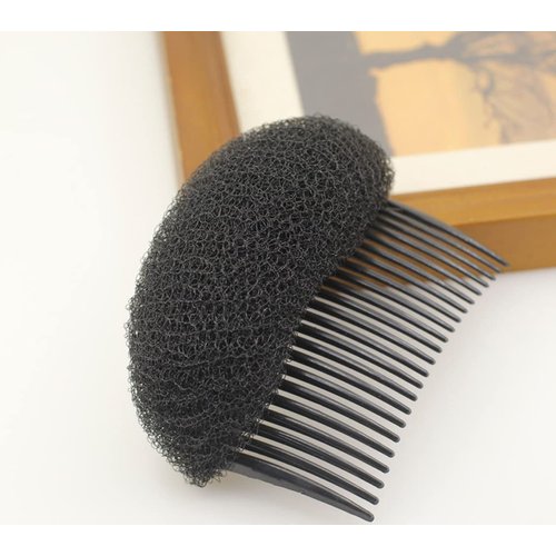 2Pcs Charming Bump It Up Volume Inserts Hair Comb Do Beehive Hair Styler Insert Tool Hair Base Styling Accessories for Women Girls (Black)