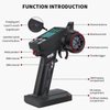 Havcybin HOTRC CT-8A RC Transmitter and Receiver 8 Channel 2.4ghz with Gyro Hand Controlled RC Car Boat Tanks Remote Controller Long Distance (Plastic+1RX)