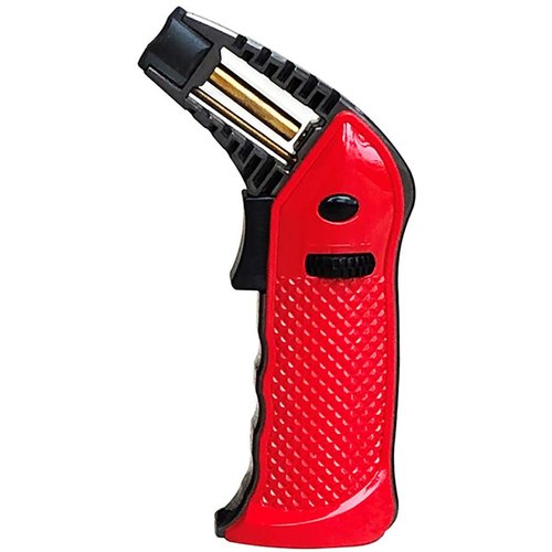 Prestige Import Group - Bazooka Desktop Torch Lighter - Super Sized Flame - Color: Red