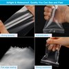 4''x 6'', (Pack of 200) 2 mil Clear Plastic Reclosable Zip Poly Bags with Resealable Lock Seal Zipper for Photo, Jewelry, Bakery, Treats, Treats, Travel, Storage, Packaging & Shipping