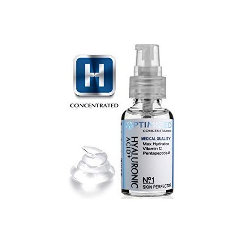 Optimized Vitamin C Serum with Hyaluronic Acid & Peptide - Outperforms All, Doctors Recommend for Anti-Aging